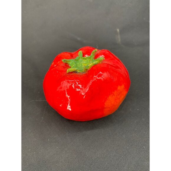 Vintage Handcrafted Paper Mache Fruit & Vegetable Set Of 8 Decorative Pieces Sta - Picture 9 of 10